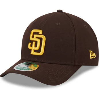 New Era Curved Brim 9FORTY M-Crown Player Replica San Diego Padres MLB Brown Snapback Cap