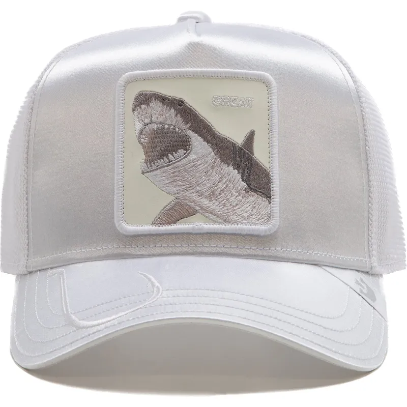 trucker-cap-weiss-hai-great-a-bigger-boat-the-farm-total-whiteout-von-goorin-bros