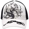 ed-hardy-mono-giant-dragon-schwarz-weisse-trucker-kappe
