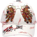 beige-verstellbare-curved-cap-tiger-flames-von-ed-hardy