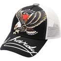 trucker-cap-schwarz-und-weiss-soaring-eagle-von-ed-hardy