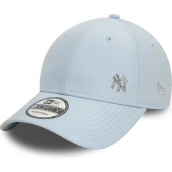 New Era Curved Brim 9FORTY Flawless New York Yankees MLB Light Blue Adjustable Cap