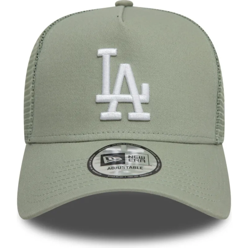 los-angeles-dodgers-mlb-new-era-9forty-a-frame-league-essential-hellgrune-trucker-kappe