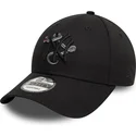 schwarze-verstellbare-curved-cap-mit-schwarzem-logo-9forty-icon-der-new-york-yankees-mlb-snake-von-new-era