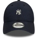 new-era-curved-brim-9forty-seersucker-new-york-yankees-mlb-navy-blue-adjustable-cap