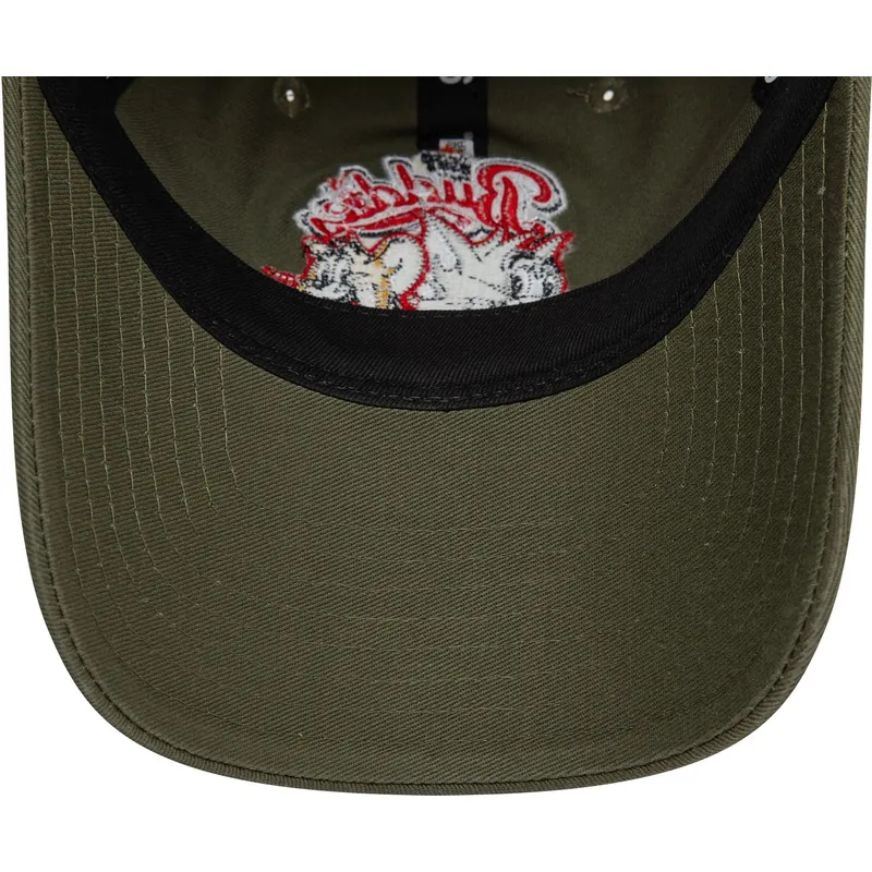 grune-verstellbare-curved-cap-9twenty-tom-und-jerry-looney-tunes-von-new-era