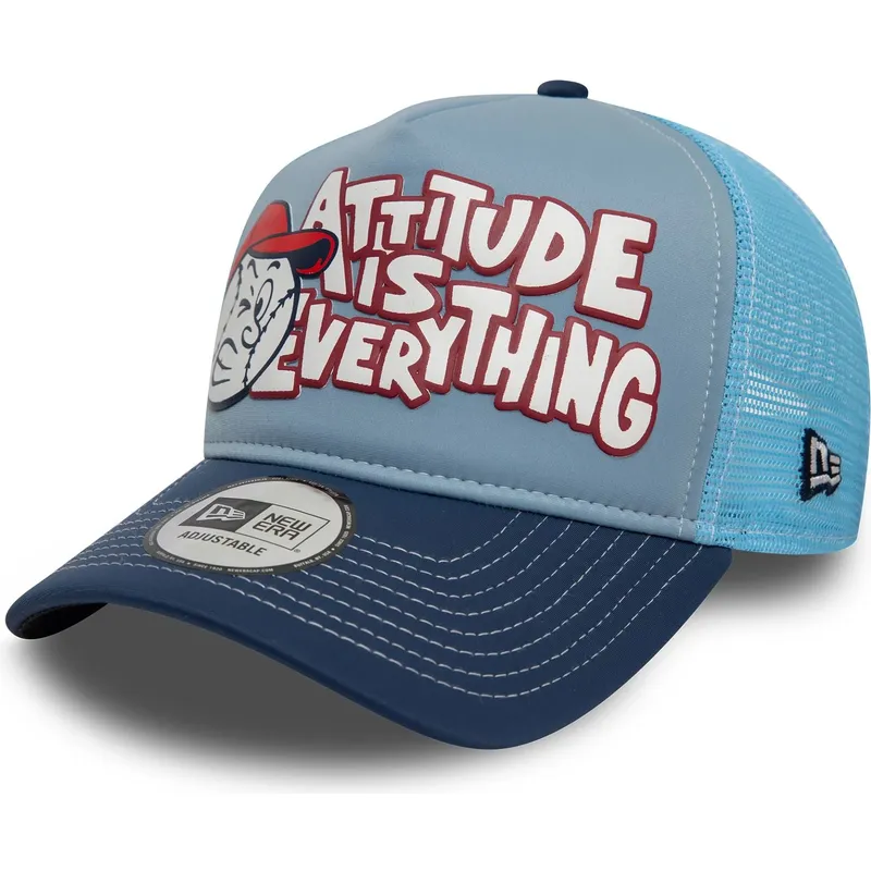 trucker-kappe-blau-9forty-a-frame-graphic-von-attitude-is-everything-von-new-era