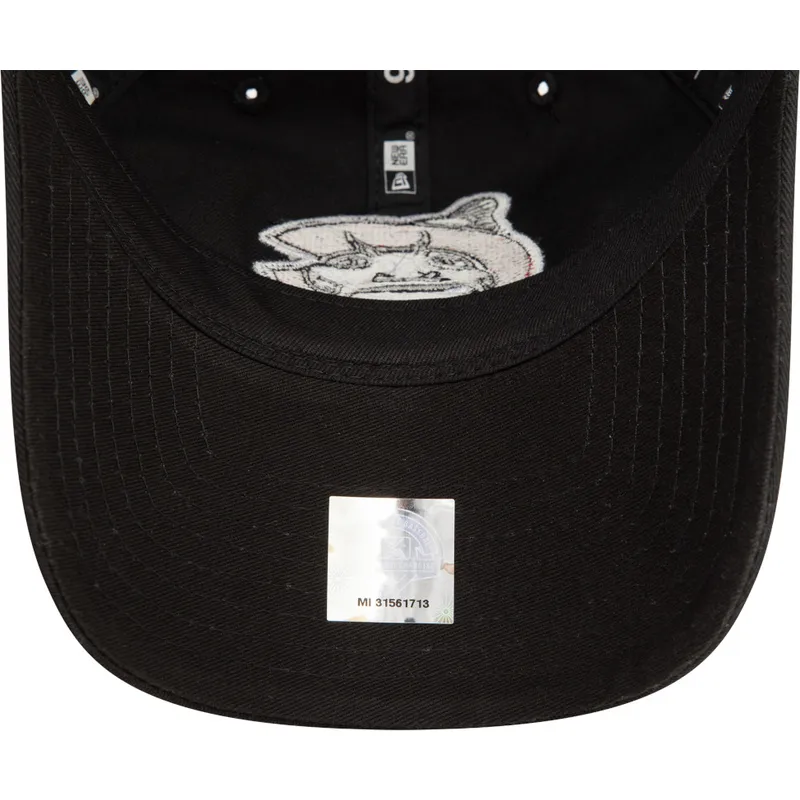 schwarze-verstellbare-gebogene-kappe-9twenty-von-carolina-mudcats-milb-von-new-era