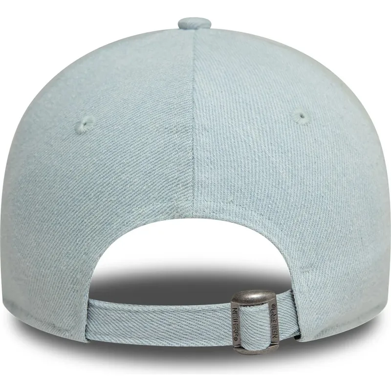 hellblaue-gebogene-verstellbare-damenkappe-mit-rosa-logo-9forty-denim-icon-heart-der-new-york-yankees-mlb-von-new-era