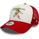weisse-und-rote-trucker-kappe-fur-jungen-9forty-a-frame-wonder-woman-dc-comics-von-new-era