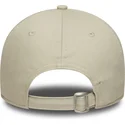 verstellbare-beige-kappe-mit-gebogenem-schirm-9twenty-mini-logo-der-new-york-yankees-mlb-von-new-era