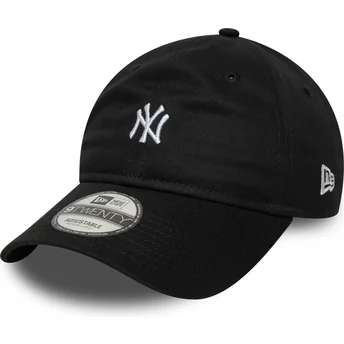 Schwarze verstellbare Kappe 9TWENTY Mini Logo der New York Yankees MLB von New Era