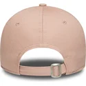 gebogene-rosa-verstellbare-damenkappe-9forty-mini-logo-new-york-yankees-mlb-von-new-era