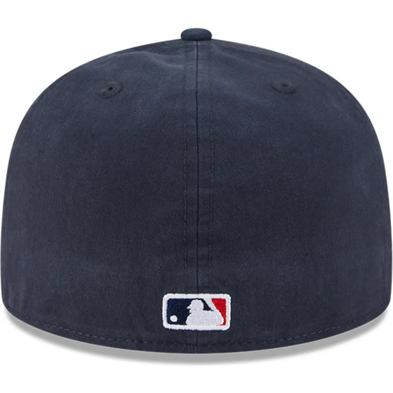 marineblaue-anliegende-59fifty-a-frame-championship-side-flag-flat-cap-der-boston-red-sox-mlb-von-new-era