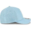 new-era-curved-brim-9forty-m-crown-a-frame-cotton-weave-boston-red-sox-mlb-light-blue-snapback-cap