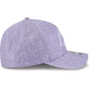 violette-gebogene-snapback-kappe-9forty-m-crown-a-frame-cotton-weave-der-los-angeles-lakers-nba-von-new-era