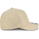 new-era-curved-brim-9forty-m-crown-a-frame-cotton-weave-chicago-white-sox-mlb-beige-snapback-cap