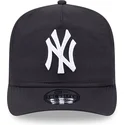 new-era-new-york-yankees-mlb-golfer-everyday-nylon-verstellbare-schwarze-kappe-mit-gebogenem-schirm