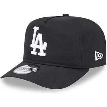 Schwarze verstellbare Golfer Everyday Nylon Kappe mit gebogenem Schirm der Los Angeles Dodgers MLB von New Era