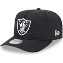 schwarze-verstellbare-curved-cap-golfer-everyday-nylon-der-las-vegas-raiders-nfl-von-new-era