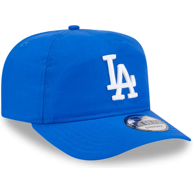 blaue-verstellbare-curved-cap-golfer-everyday-nylon-der-los-angeles-dodgers-mlb-von-new-era