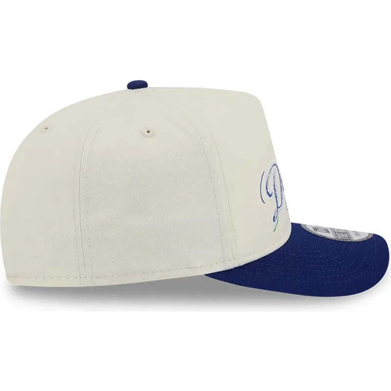 weisse-und-blaue-gebogene-snapback-kappe-golfer-team-scribble-der-los-angeles-dodgers-mlb-von-new-era