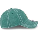 grune-verstellbare-curved-cap-9twenty-washed-contrast-der-oakland-athletics-mlb-von-new-era