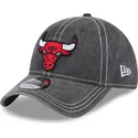 graue-verstellbare-curved-cap-9twenty-washed-contrast-der-chicago-bulls-nba-von-new-era