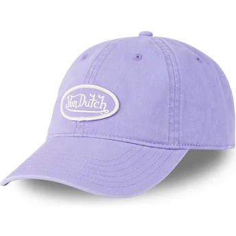 Verstellbare violette gebogene Kappe LOG LAV von Von Dutch