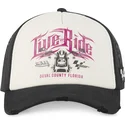 von-dutch-moto2-beige-und-schwarze-trucker-kappe