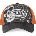 von-dutch-subl01-black-and-orange-trucker-hat