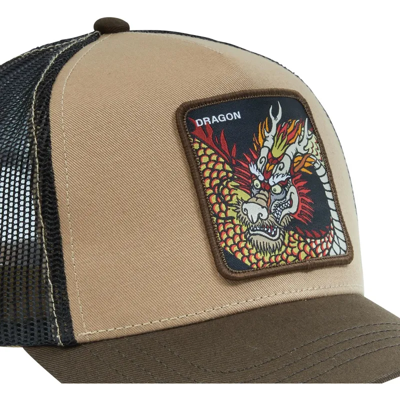 capslab-dra-beasts-braune-trucker-kappe-drache