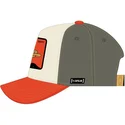 beige-und-orangefarbene-snapback-kappe-mit-gebogenem-schirm-pato-lucas-loo11-daf-looney-tunes-von-capslab
