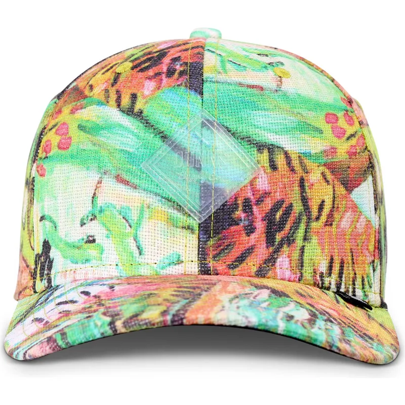 mehrfarbige-gebogene-snapback-kappe-truefit-painting-von-djinns