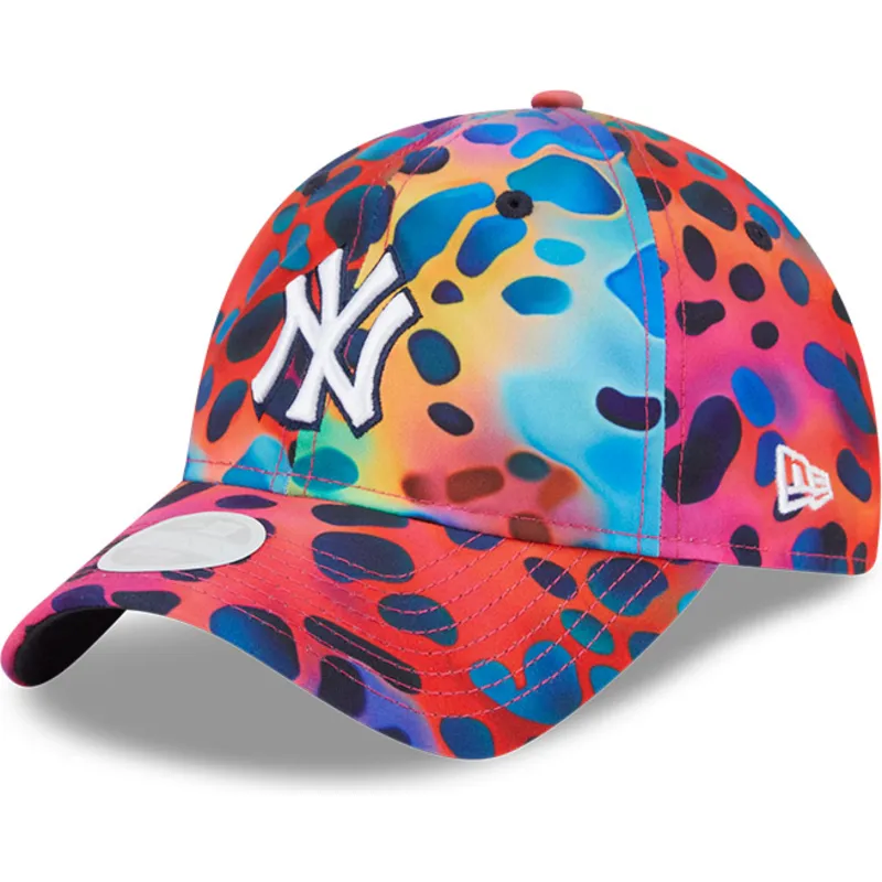 mehrfarbige-verstellbare-gebogene-kappe-fur-damen-9twenty-spots-spring-training-fan-pack-2025-von-new-york-yankees-mlb-von-new-e