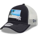 new-york-yankees-mlb-new-era-9forty-a-frame-patch-spring-training-fan-pack-2025-marineblaue-und-weisse-trucker-kappe