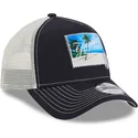 trucker-cap-marineblau-und-weiss-9forty-a-frame-patch-spring-training-fan-pack-2025-von-new-york-yankees-mlb-von-new-era