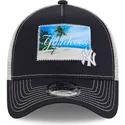 new-york-yankees-mlb-new-era-9forty-a-frame-patch-spring-training-fan-pack-2025-marineblaue-und-weisse-trucker-kappe