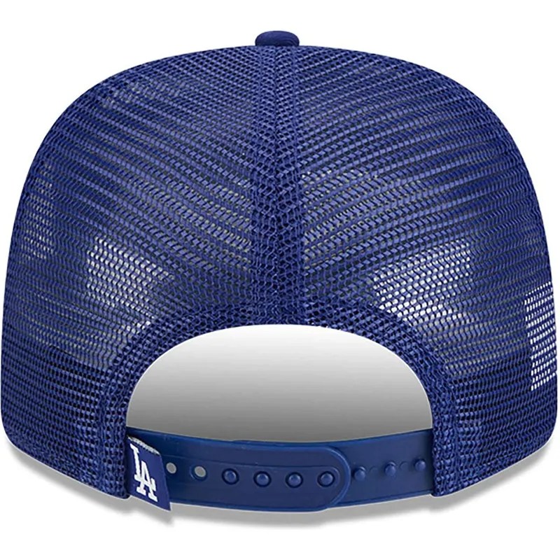 trucker-cap-blau-9seventy-stretch-snap-mesh-spring-training-fan-pack-2025-der-los-angeles-dodgers-mlb-von-new-era