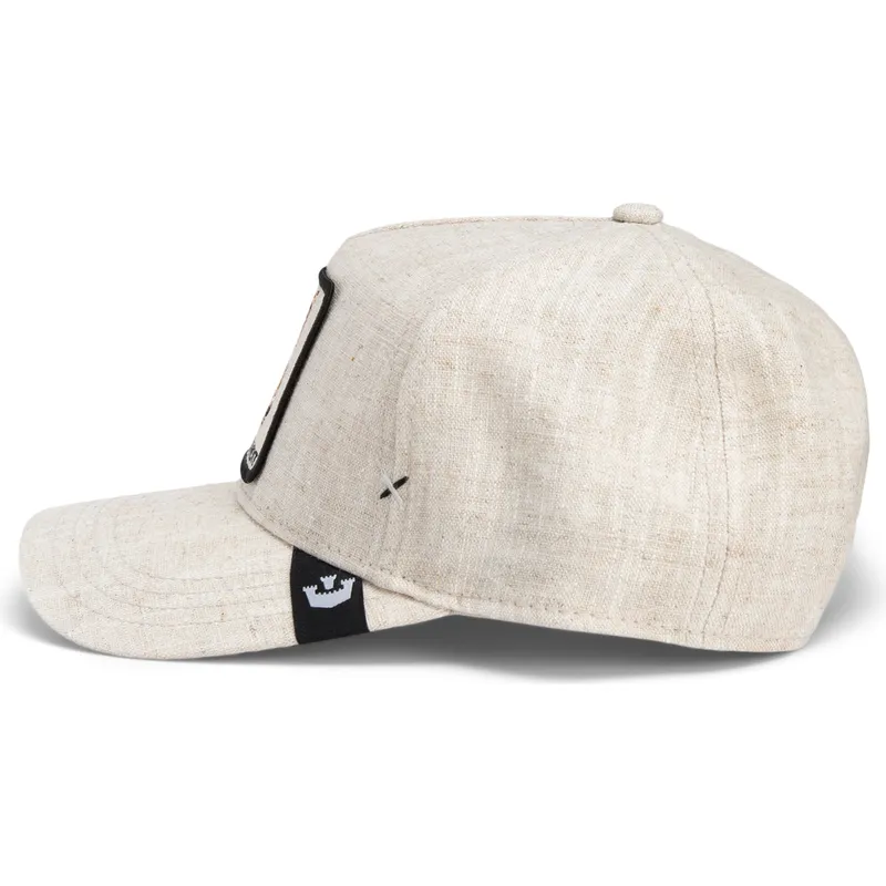 beige-gebogene-snapback-kappe-bandit-coyote-cloth-rugged-comfort-the-farm-von-goorin-bros