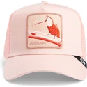 rosa-trucker-kappe-tucan-paradise-toucan-mirage-chroma-wave-the-farm-von-goorin-bros