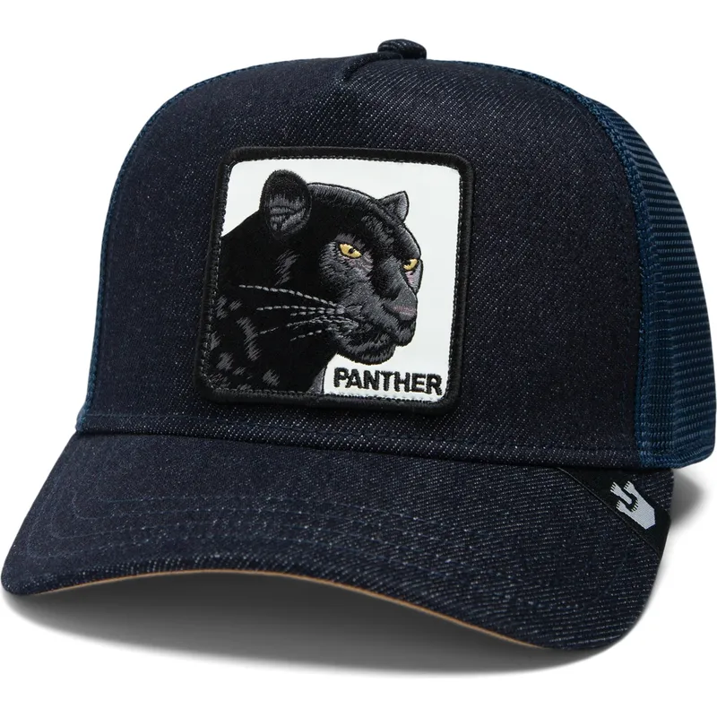trucker-cap-marineblau-panther-the-panther-global-core-denim-the-farm-von-goorin-bros