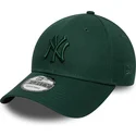 grune-verstellbare-kappe-mit-gebogenem-schirm-und-grunem-logo-9forty-colour-pack-der-new-york-yankees-mlb-von-new-era