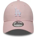 new-era-curved-brim-9forty-colour-pack-los-angeles-dodgers-mlb-pink-adjustable-cap