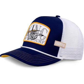 Marineblaue und weiße Trucker-Kappe King Of The Surf HFT von Coastal