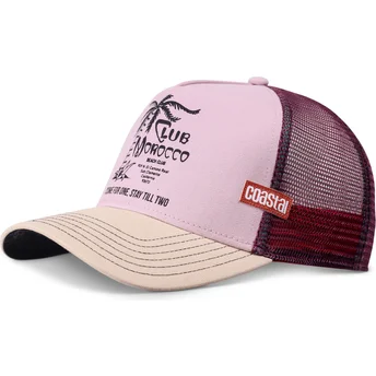 Rosa und beige Trucker-Kappe Club Morocco HFT von Coastal