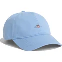 verstellbare-blaue-kappe-mit-gebogenem-schild-aus-baumwolltwill-capri-blue-von-gant
