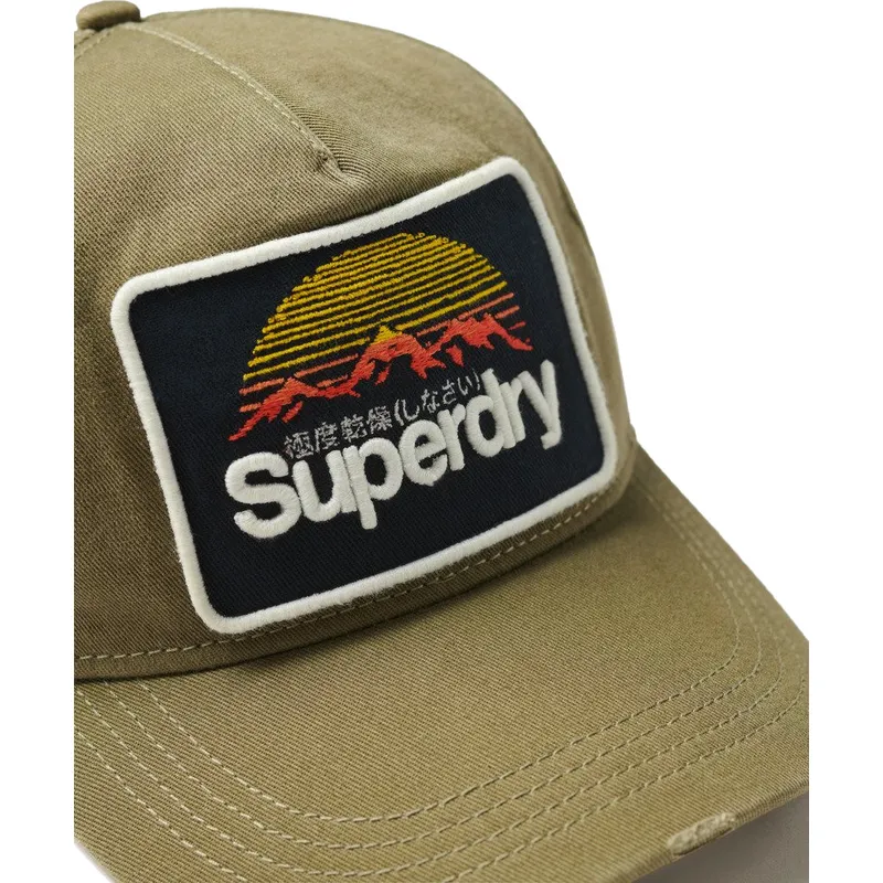 verstellbare-grune-kappe-graphic-khaki-von-superdry