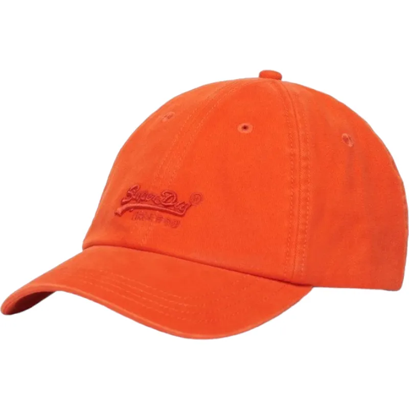 orangefarbene-verstellbare-curved-cap-vintage-embroidery-orange-von-superdry