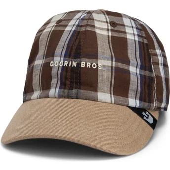 Goorin Bros. Gebogener Schirm Frag Deine Mutter Papa Cap Madras The Farm Braune Snapback-Kappe